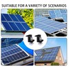ZIOYA Pack of 8 Solar Panel Brackets, 30 mm Solar