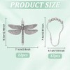 FREEBLOSS 12Pcs Shower Curtain Hooks Rings with Dragonfly Pendant Rust