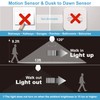 ORALUCE Motion Sensor Light Bulbs Indoor Outdoor 60 watt Equivalent,