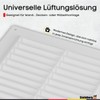 Steinberg14 White Ventilation Grille 250 x 170 mm - Plastic
