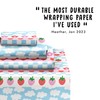 Striped Wrapping Paper - 6 Sheets Of Trendy Birthday Gift