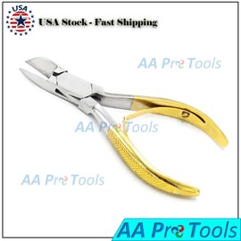 AA Pro Half Gold Chiropody Heavy Duty Toe Nail Clipper Cutter For Thick Nail Trimmer