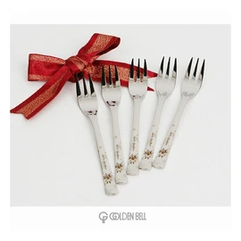 Golden Bell [Golden Bell Metal] Rudolph Dessert Fork 5P Set / 골든벨 [골든벨금속] 루돌프 디저트포크 5P세트
