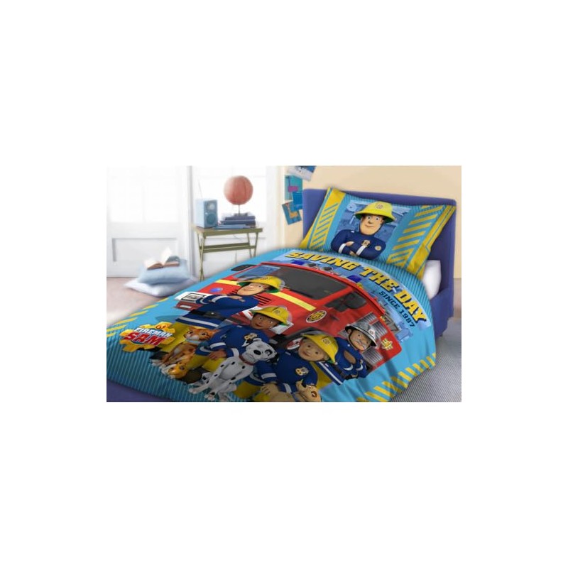 Faro Fireman Sam Children's Bedding Set 100 x 135 cm,