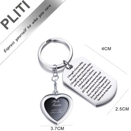 PLITI Sympathy Gift I Thought of You Today But That is Nothing New Sympathy Keychain God Has You in His Arms I Have You in My Heart Keychain Memorial Gifts for Loss of Loved One (I Thought You)