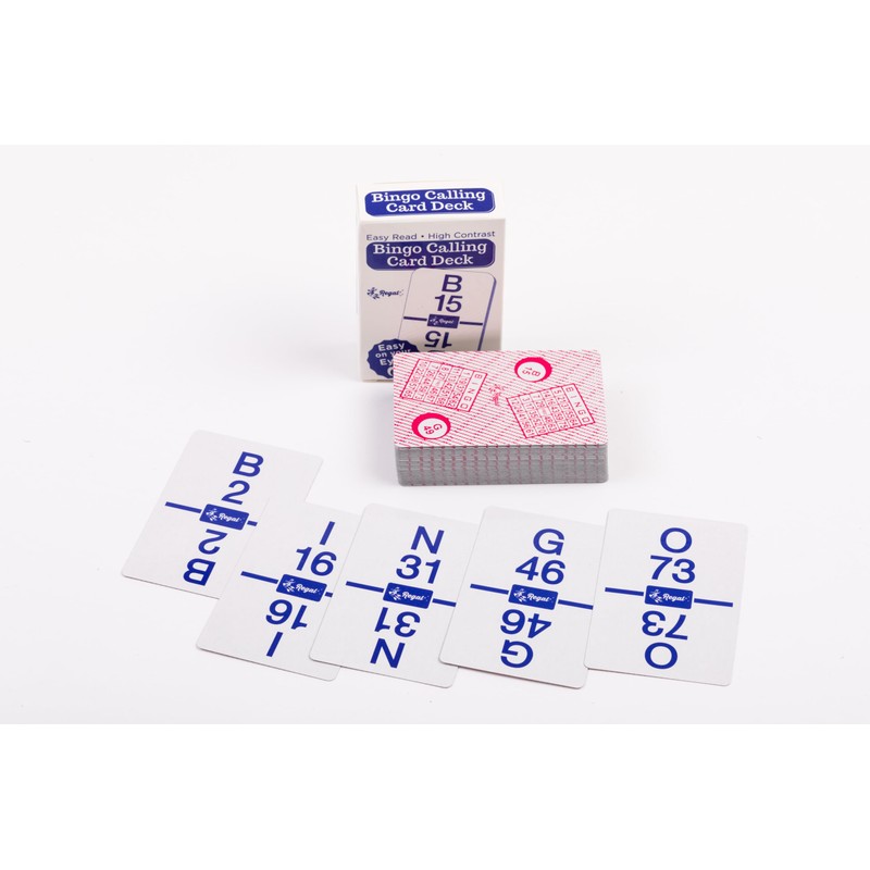 Regal Bingo Calling Cards Deck Reusable - Bingo Games for