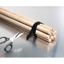 VELCRO Brand VEL-30768-AMS Wide Straps 1 in x 30 ft Roll | Cut to Length, Reusable Self-Gripping Tape | Bundle Poles, Wood, Pipes, Lumber, Garage Organization for Tool Handles Hoses, More | Black, 1in