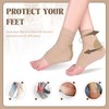 Modixun 2 Pairs Ankle Heel Protector Socks with Gel Pad,