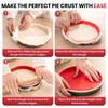 Tart Pan Kit,9 Inch Tart Pans with Removable Bottom,Non-stick Fluted