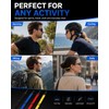 DLPRK Pack of 4 Adjustable Glasses Straps Non-Slip Sports Glasses