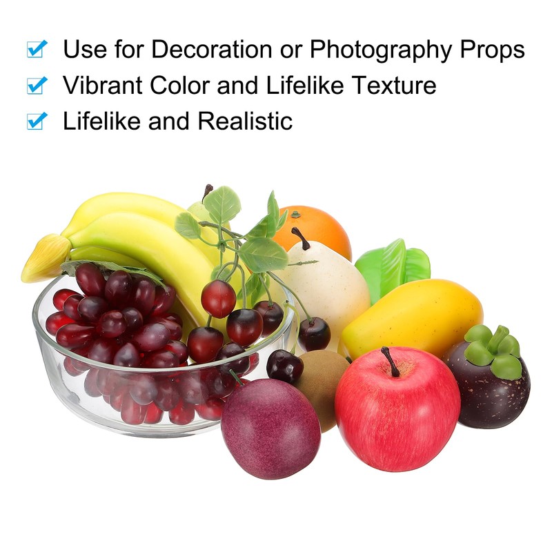 PATIKIL 2 Pcs Artificial Pear, Foam Simulation Fake Pear Lifelike