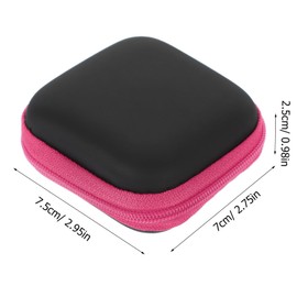 LABRIMP Earbuds Case Holder Travel Organizer Pouch Sleek Electronic Accessory Storage Bag with Zipper for Earphones Cables Gadgets for Travel and Daily Use