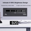 HOMVILLA Digital Alarm Clock with Adapter, 2 Alarms, USB Charging