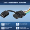 JDMEXEV 4-Pin Trailer Wiring Harness for Trailer Light Connect Compatible
