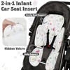 Pea Pod Infant Car Seat Pad 2-in-1 Baby Car Seat