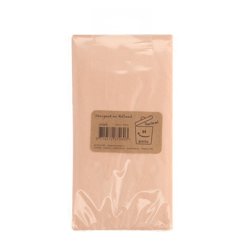Folat 67260 Napkins Elegant Lush Blush Years 33 x 33
