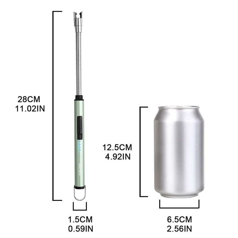 ARECTECH Electric Arc Candle Lighter Flameless Rechargeable USB Long Lighters