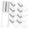 Beavorty 10pcs Refillable Glass Roller Vials Essential Oil Containers for