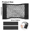 Mesh Cargo Net Car Universal Trunk Storage, Stretchable Plastic Trash