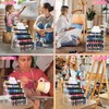 CELSOL 2 Pack 5-Tier Acrylic Paint Organizer, Clear Snap-On Storage