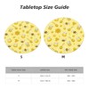 Famame Cute Bees and Honey Fitted Round Tablecloth Waterproof Table