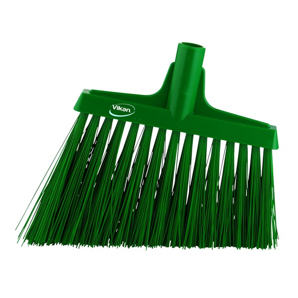Vikan, Green Broom,Angle Cut,Stiff,11",PP/PET, 2914