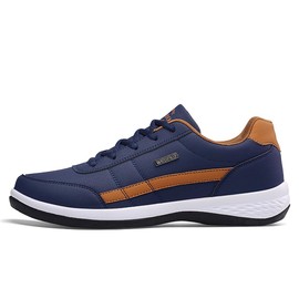 LASUDRAA Zapatos Casuales Hombre Tenis Zapatos Piel Vestir Sneaker de Moda cómodo Caminar para Hombre Mocasines