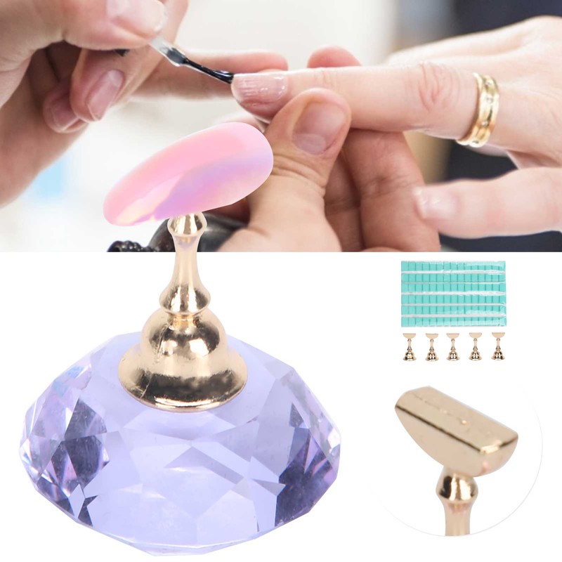 Nail Art Display Stand Set Magnetic Crystal Holder Practice Showing