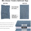 Yimobra Bathroom Mat, 43 x 61 cm, Soft Shaggy and