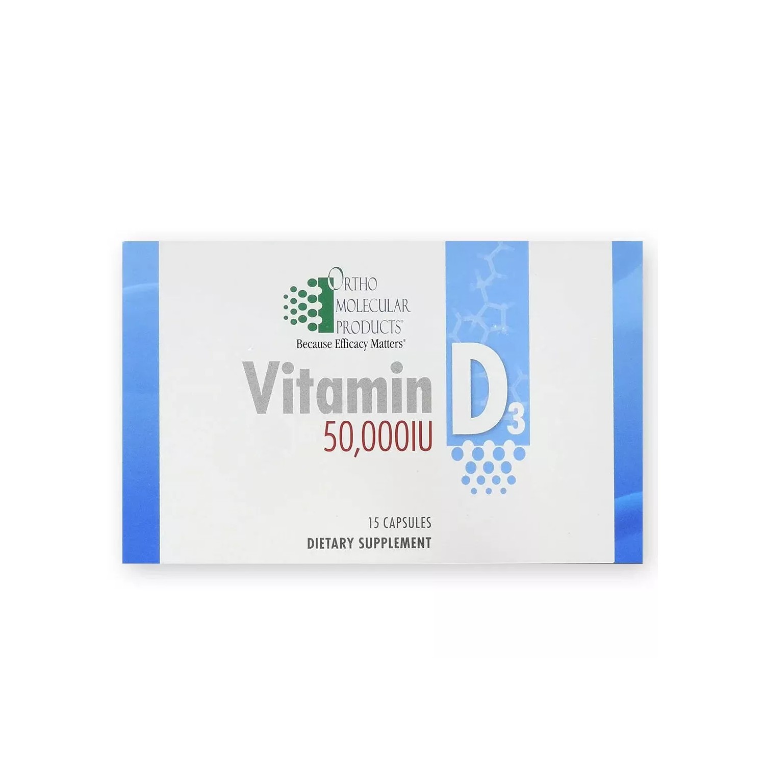 Ortho Molecular Vitamin D3 50,000 IU - 1 pack x 15 Cap Pack - ibspot.com
