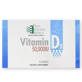 Vitamin D3 50,000 IU Capsules for Wellness Support – High-Potency Vitamin D Supplement for Bone & Immune Health, 15 Count