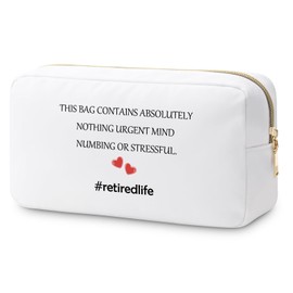 Retirement Gifts for Women Retired 2025 Gifts Makeup Bag Going Away Gift for Coworker Mom Nurse Teacher Friend Goodbye Farewell Leaving Gifts Cosmetic Bag Christmas Retirement Party Gift Travel Pouch