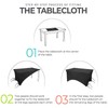 Stretchable Tablecloths,Hot Pink Spandex Fitted Tablecover 6ft Washable Stretch Spandex