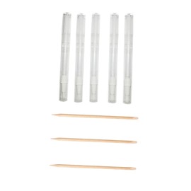 Minkissy Manicure Stick Nail Art Design Tool Cuticle Oil Pen Empty Tube 8pcs Set for Women
