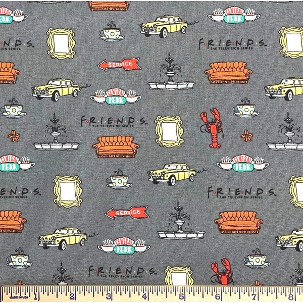 1 Yard - Mini Lobster Friends Central Perk & More