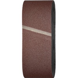 wolfcraft 3 Gewebe-Schleifbänder 100x560 mm I 1934000 I Körnung 60 I für Holz und Metall, Farbe und Lack I für Bandschleifer I Korund