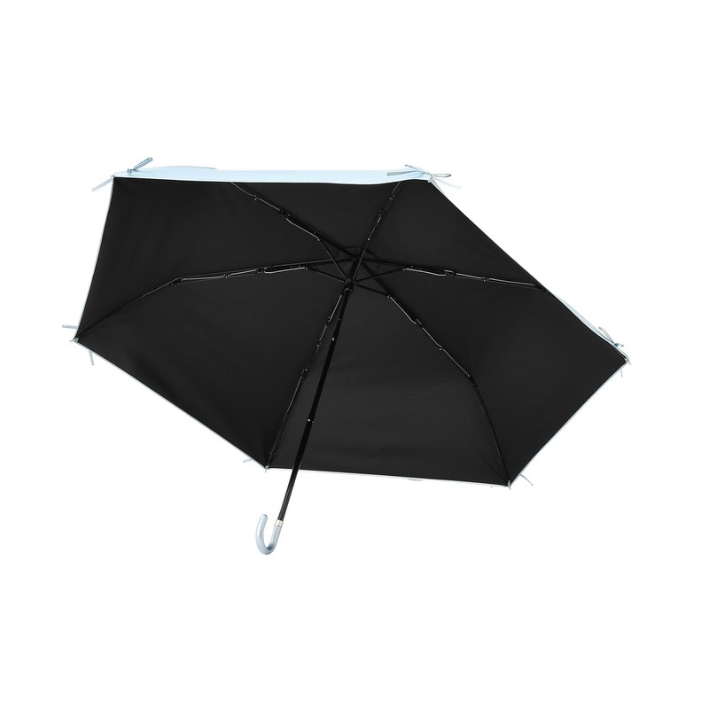 Francfranc Flanc Blackout Ribbon Folding Umbrella, 19.7 inches (50 cm)