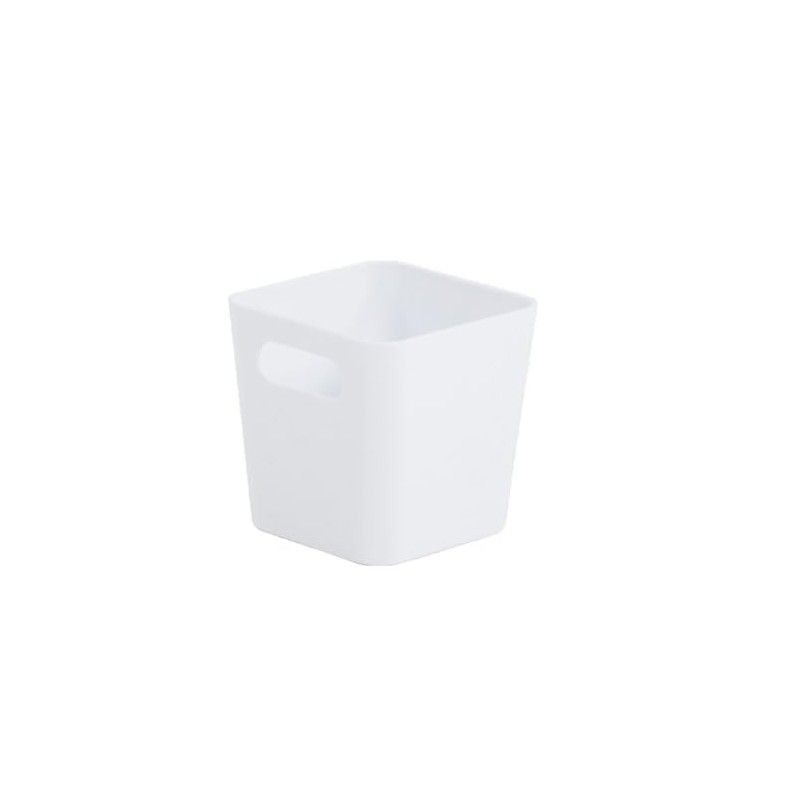 Wham 10cm Square Studio Basket, Ice White