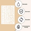 6pcs Wood Burning Stencils, Reusable Symbol Pattern Stencils Runes Stencil