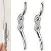 Bulivora 2PCS 113mm Silver Cleat Hooks – Heavy-Duty Stainless Steel