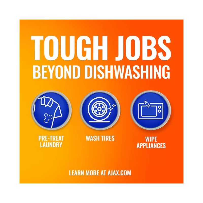 AJAX Ultra Triple Action Orange Liquid Dish Soap - 28