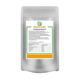 Vitamin E Powder, Tocopherol, Dietary Supplement, Buxtrade Various Sizes (1 kg)