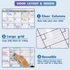 Dry Erase Monthly Extra Large White board Calendar for Wall,