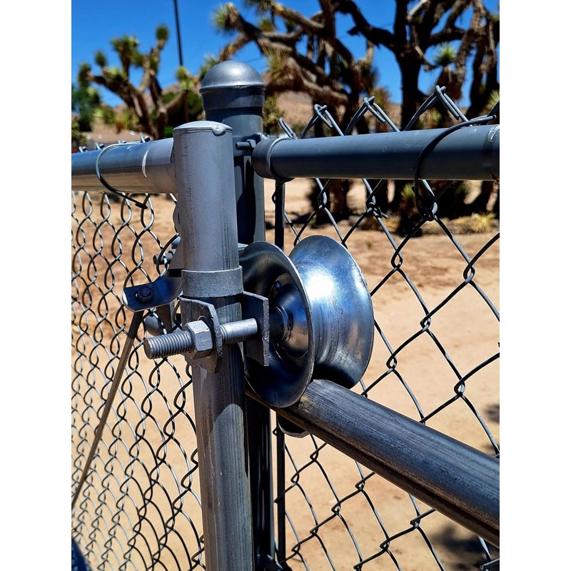 5" Steel Sliding Track Rollers, Galvanized Gate Roller for 1-5/8"