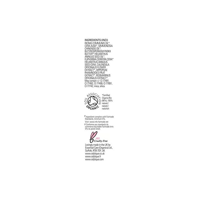 Odylique - Organic Lipstick Peach (Peach Melba) - 100% Natural
