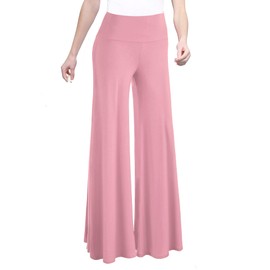 MBJ WB750 Womens Chic Palazzo Lounge Pants XXL Pink