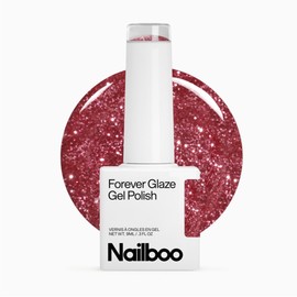 Nailboo Forever Glaze Gel Polish, Highly Pigmented & Chip-Resistant Gel Nail Polish, Perfect for Nail Kit & Manicure Kit for Women & Men, Soda Glam, 0.3 fl oz