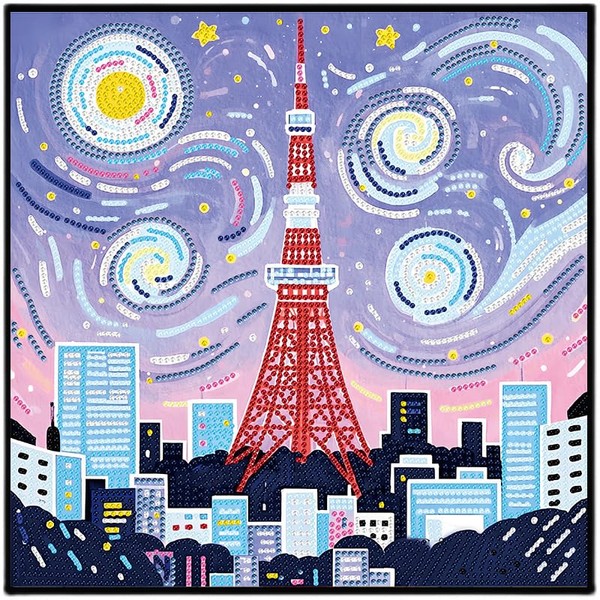 Apomelo Diamond Art Painting Kits, Tokyo Tower Diamond Art Kits