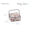 Hobby Gift Small Sewing Storage Box, Hoot, 20 x 20