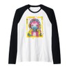 Japanese Harajuku Gas Mask Girl Glitchcore Raglan Baseball Tee